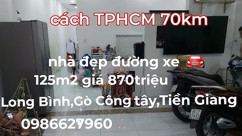 Ms242.(Đã bán)Nhà đẹp mặt tiền đường 🚘.145m2 :870triệu.Long Bình,Gò Công Tây,Tiền Giang.0986627960