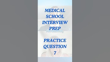 Mini Mock Interview Show - Practice Question 7 #premedlife #interviewquestions #premed