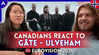 CANADIANS REACT: Gåte - Ulveham (Norway Eurovision 2024) | AMESC