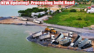 Part 236| Excellent Skills develop! Impressive Making Road by Equipment bulldozer Spreading Stone