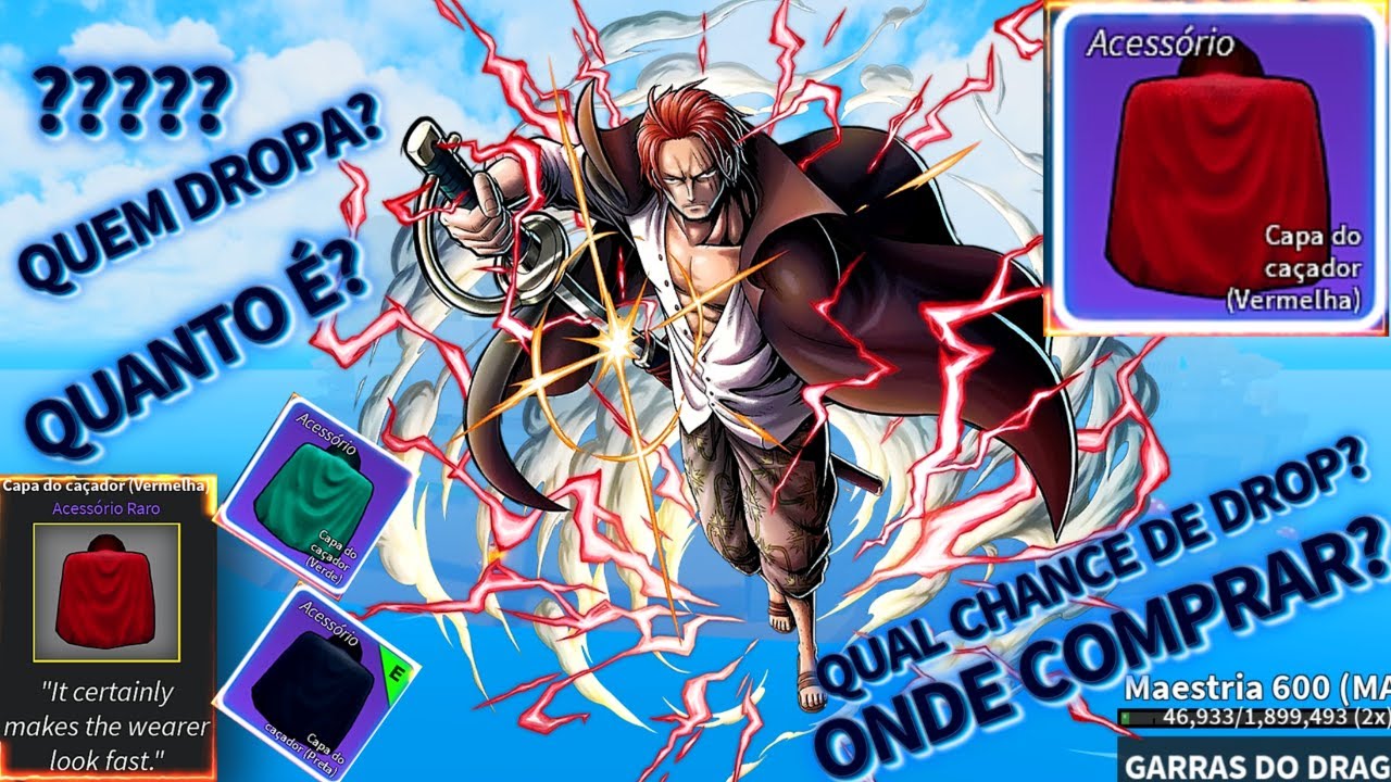 Como conseguir o Acessório CAPA DO CAÇADOR no blox fruits.How to get a