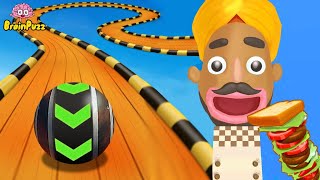 Sandwich Runner | Sky Rolling Balls - All Level Gameplay Android,iOS - NEW APK UPDATE screenshot 4
