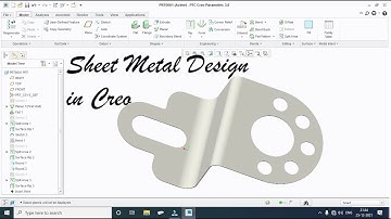 Sheet metal Design in Creo | Flat | Bend | Planar | Surface Rip