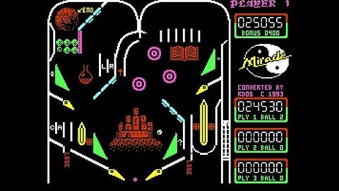 Sharp MZ-800 Game: Advanced Pinball Simulator (1988)