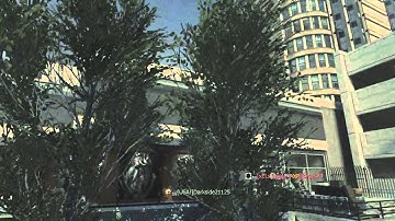 Bullseye Knife throw while getting to the Drop Zone - MW3 Game Clip