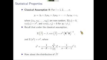 楊睿中【統計學 2021】Hypothesis Testing for Linear Regression -- 01. Normal Assumption