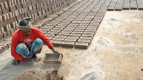 Clay Brick Manufacturing Step by Step | How Clay Bricks Are Made | Full Process #brickmaking