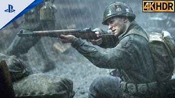 COD WWII - HILL 493 Bloodiest Battles - Battle of Hürtgen - COD WW2 Gameplay - 4K HDR