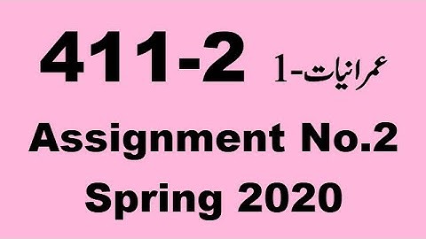 AIOU Code 411 Solved Assignment No.2 Spring 2020