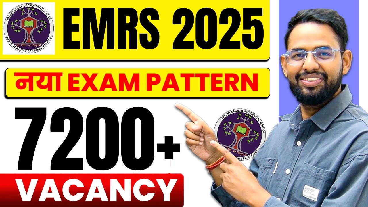 EMRS 2025 Vacancy New exam Pattern & Syllabus  TGT PGT