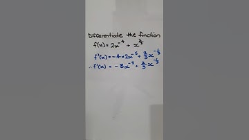 How to differentiate expressions in x involving negative & fractional exponents (by example)
