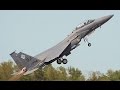 US Air Force MOST FEARED F 15 Take Off from Royal Air Force base