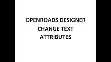 ORD - MicroStation - 12.8 - Change Text Attributes