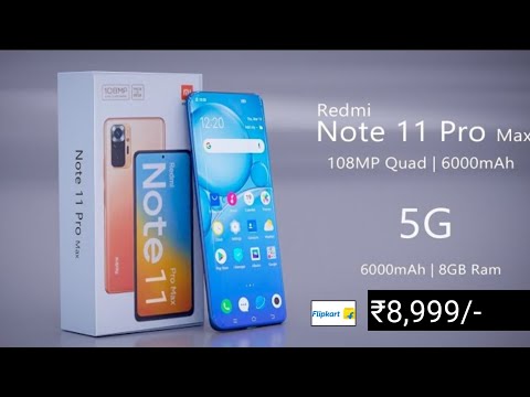 Redmi Note 11 Pro Max: 108MP SONY Camera, 5G | 120Hz Display, 6000mAh Battery #RedmiNote11Series​