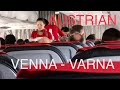 Trip Report - Flying Austrian Airlines in Economy Class from Vienna to Varna, Bulgaria - 4K