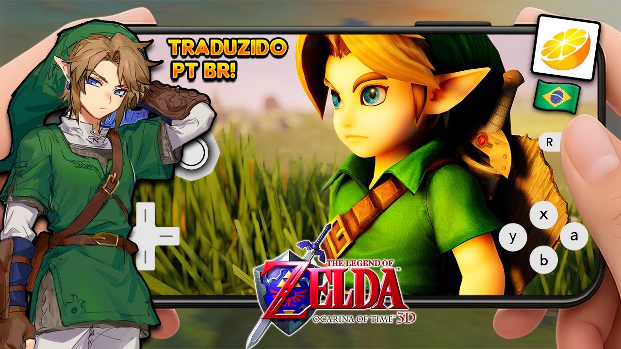 TOMA! ZELDA OCARINA OF TIME HD 3DS TOTALMENTE TRADUZIDO EM PT BR PARA CELULAR!