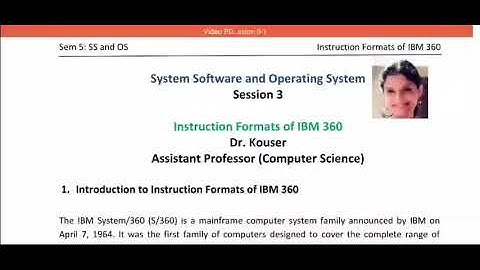 Instruction Formats of IBM 360