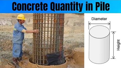 Concrete Quantity in Pile foundation || Volume of pile #pilefoundation #civilengineering
