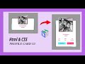🔴 Animated Profile Card UI Design using Html & CSS | devhubspot
