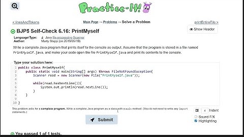 Java Practice It || 6.16 readme2next || file processing, scanner