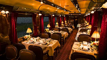 Orient Express - Cozy Train Cabin Ambience with Rain and Train Sounds for Sleep and Relaxation