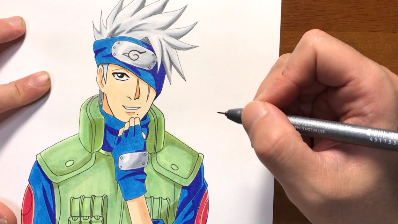 Naruto ナルト はたけカカシ 描いてみた Drawing Youtube