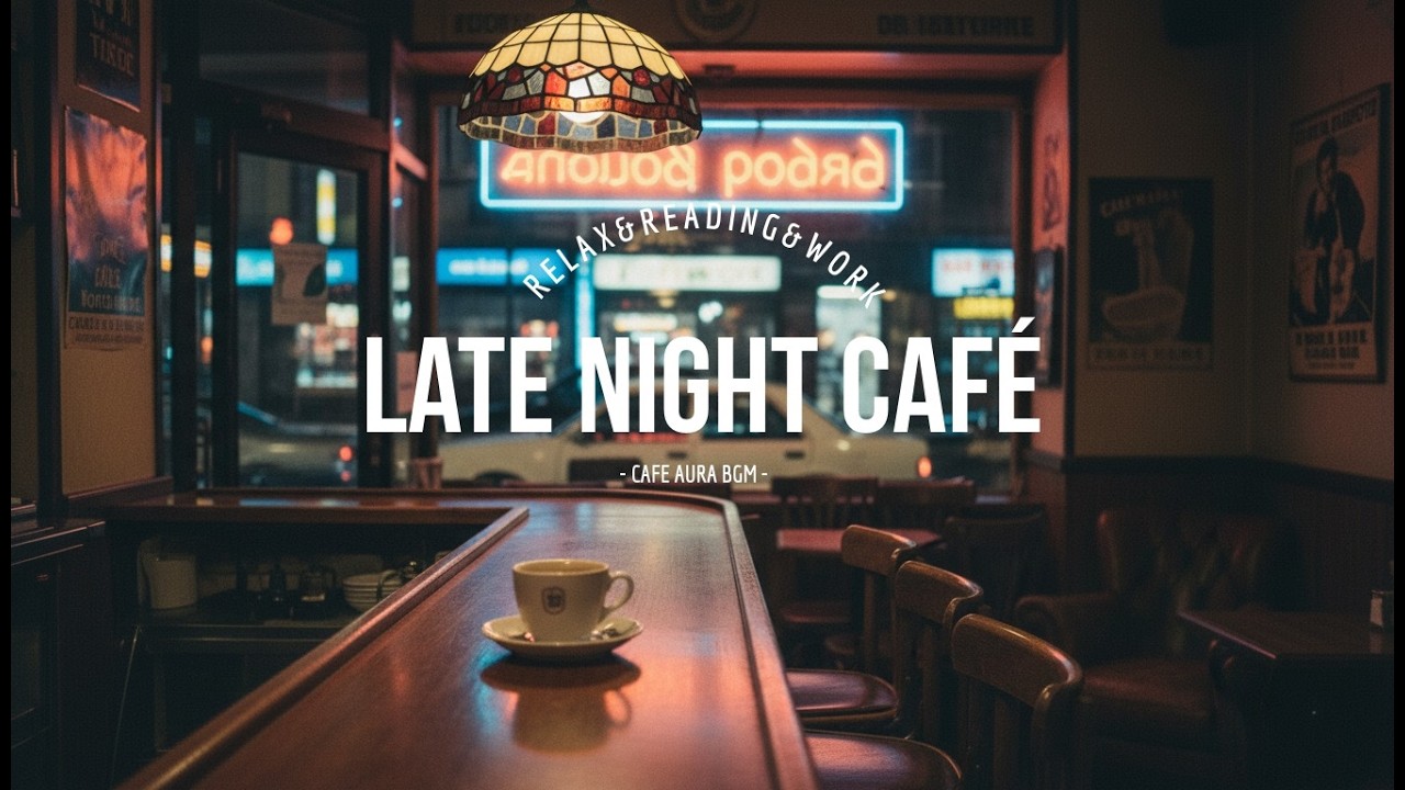 【カフェBGM】深夜のレトロCaféジャズBGM｜80年代Late Night Retro Café Jazz – Calm 1980s Coffee Shop BGM