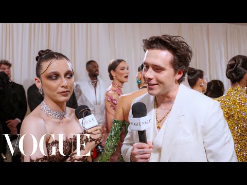 Brooklyn Peltz Beckham Loved His Dad's Early-00's Looks | Met Gala 2024 With Emma Chamberlain