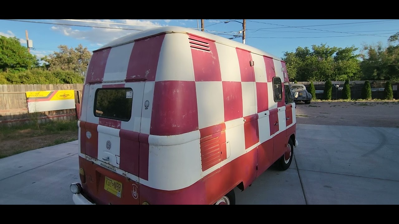 1967 VW High roof panel bus. Split window.