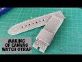 Making a canvas watch strap