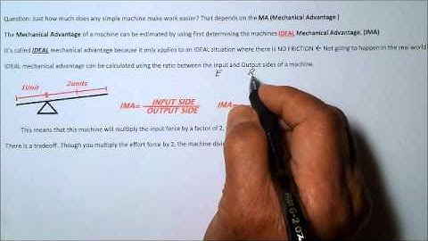 Introduction to Simple Machines Part I: Levers and Easy lever Calculations- Mechanical Advantage