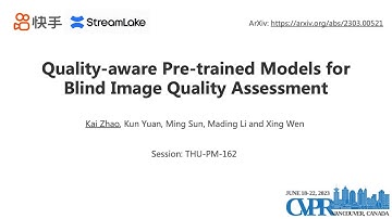 [CVPR2023] Quality-aware Pre-trained Models for Blind Image Quality Assessment