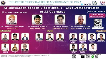 AI Hackathon S3: Semifinal 1 - Live Demonstration of AI Use Cases