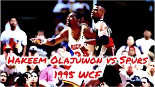 Hakeem Olajuwon vs San Antonio Spurs: 1995 WCF (Playoffs Series Highlights)