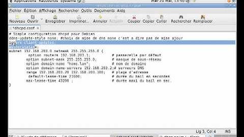 Installation and Configuration DHCP Serveur  Sous Linux Debian