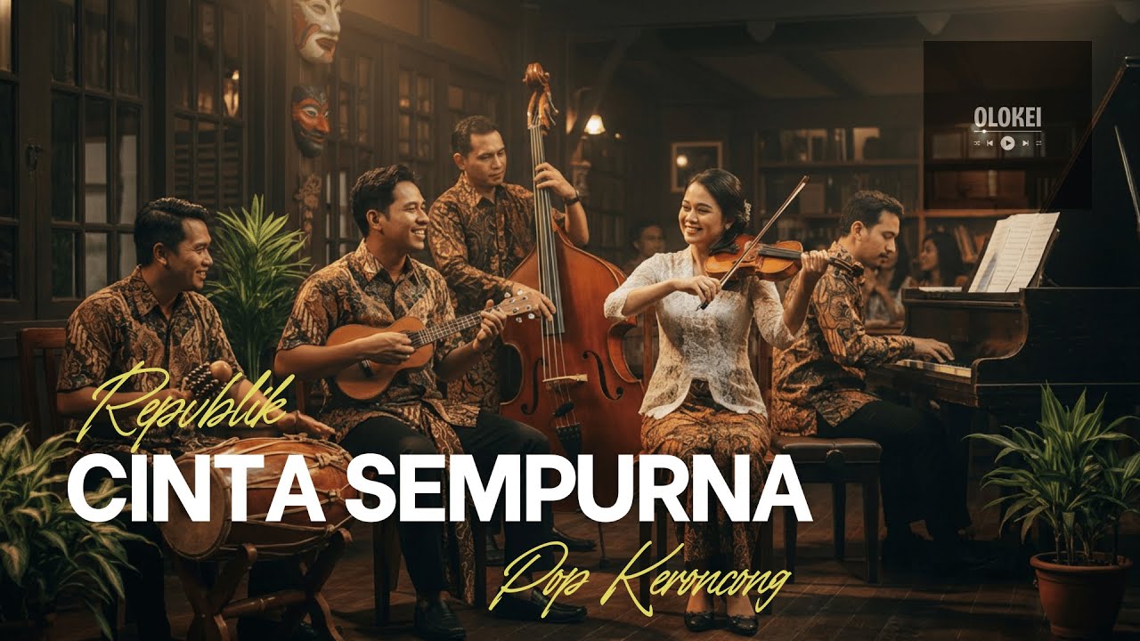 Repvblik - Cinta Sempurna | Versi Musik Pop Keroncong Cover by Olokei