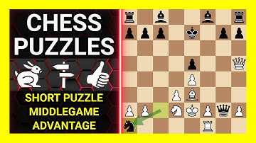 Chess Puzzles to Practice. Themes: Short puzzle, Middlegame, Advantage. Learn Chess