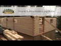 You need to see this Simple Log Home assemble