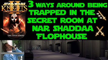 Star Wars KOTOR 2 Nar Shaddaa Glitch Fixes | 3 Ways Around Being Stuck in Secret Room | Warp Cheats