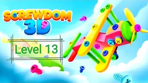 Screwdom 3D Game level 13 Completed | Fun to Play