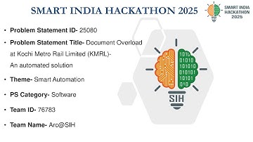 Document Overload at Kochi Metro Rail Limited (KMRL) - An automated solution