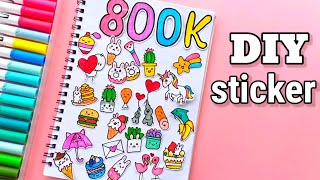 How to Make Your Own Stickers/ DIY paper Sticker /Stickers /DIY ...