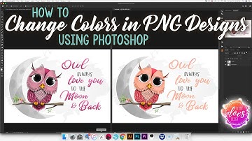 How to Change Colors in PNG Designs using Photoshop