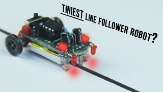 Make the TINIEST Line Follower Robot without a Microcontroller!