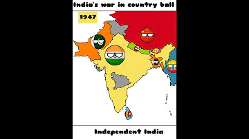 CountryBall (India's war; 1947- Present) #india  #bangladesh  #pakistan  #china #srilanka