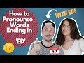 How to pronounce words ending in ed fun english lesson 2020