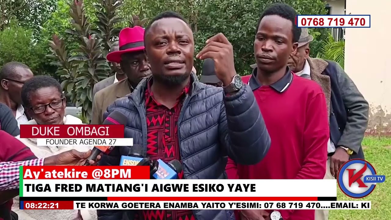 TIGA FRED MATIANG'I AIGWE ESIKO YAYE