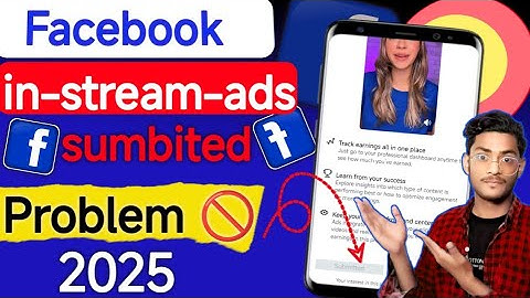 Facebook in stream ad submitted problem 🚫 | Facebook in stream ads monetize kaise kare ||