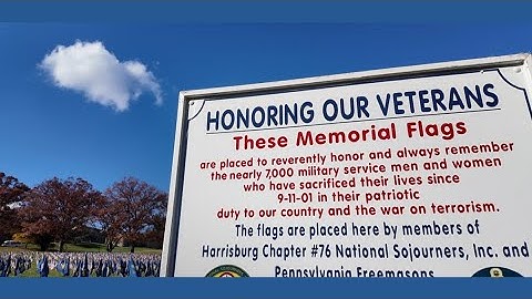 More than 7,000 flags honor fallen heroes at Masonic Village in Elizabethtown