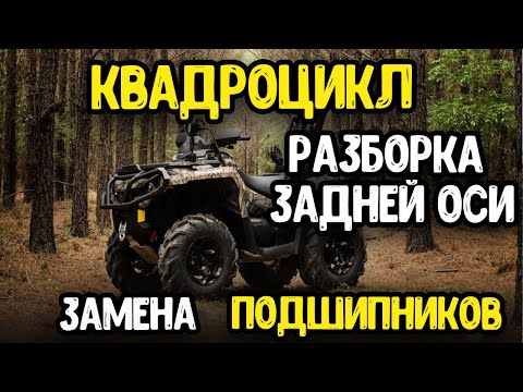 Квадроцикл / Разборка задней оси на квадроцикле и замена подшипников оси